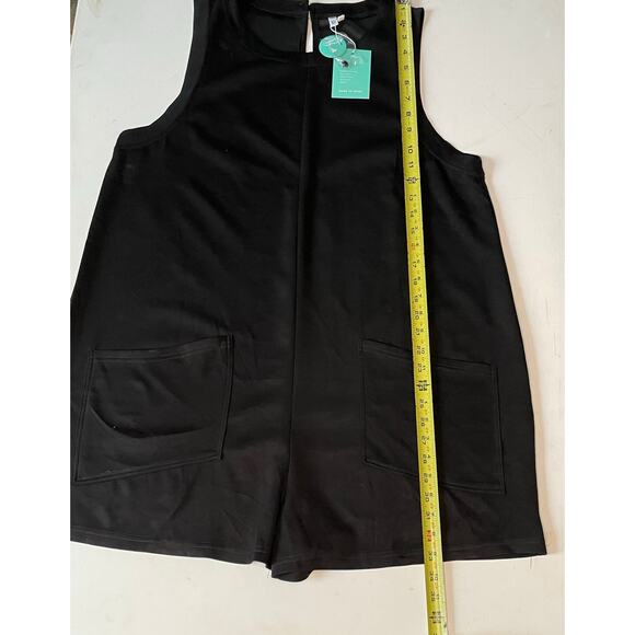 Mintreus Black Sleeveless Romper XL NWT Utility Pocket Minimalist Chic Playsuit - Picture 6 of 11